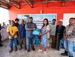 150 Warga Relokasi Pulau Ngenang : Terima Bantuan Sembako dari PT Batamraya Sukses Perkasa