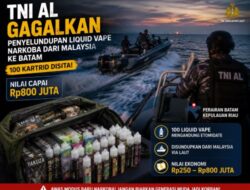 TNI AL Gagalkan Penyelundupan 100 Vape Etomidate, Nilai Barang Bukti Capai Rp800 Juta